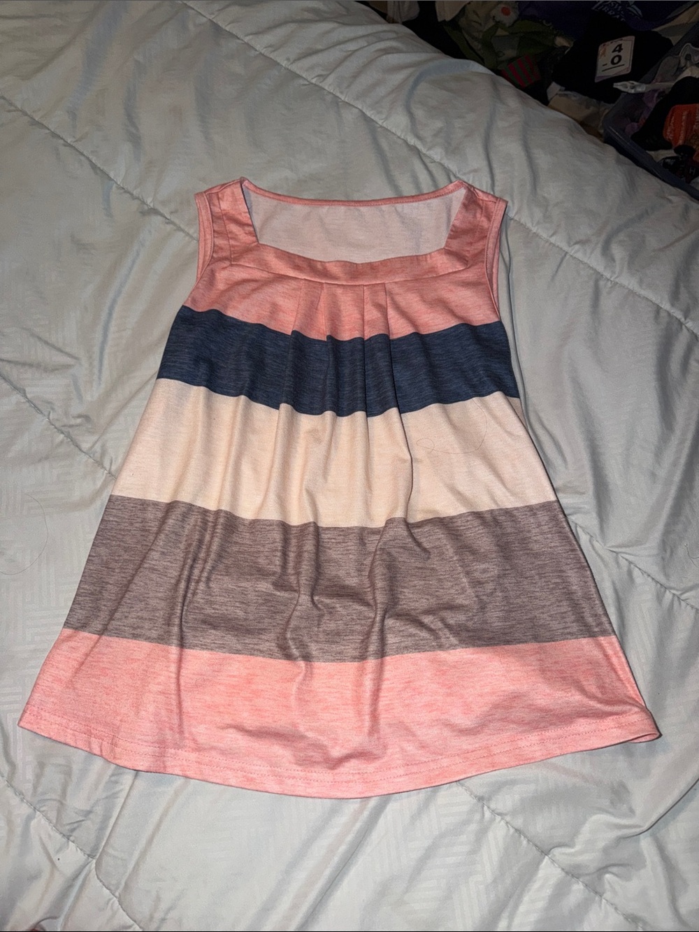 SHEIN Women Color Block Splice Sleeveless Tank Top Graphic Tees Wo